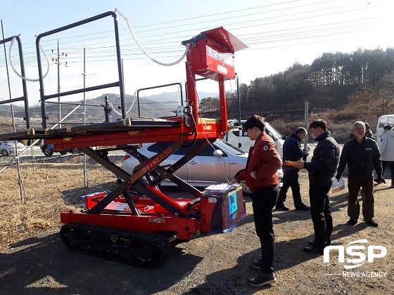 [NSP PHOTO]진안군, 고가사다리차 시연회 개최