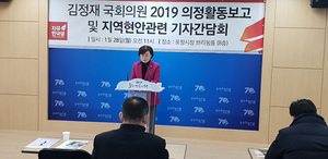 [NSP PHOTO]김정재 의원, 의정활동 보고 및 지역현안관련 기자간담회가져