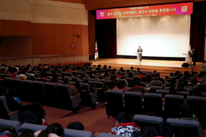 [NSP PHOTO]백군기 용인시장, 중국 장쑤성 수학여행단 영접