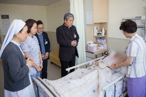 [NSP PHOTO]대구가톨릭대병원, 세계병자의 날 환우들과 의료인 격려