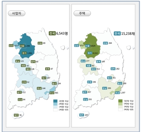 NSP통신-임대사업자 등록 실적. (국토교통부)