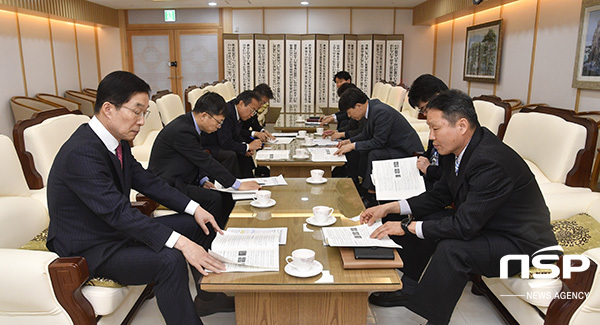 NSP통신-교육부 관계자 교육감 면담을 통한 고졸취업 정책 설명 (경북교육청)