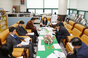 [NSP PHOTO]안산시의회 기획행정위·도시환경위, 시 집행부와 간담회 개최