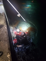 [NSP PHOTO]포항해경, 화진 방파제 앞 해상에 빠진 40대 구조