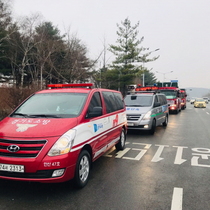 [NSP PHOTO]안산소방서, 소방차 길 터주기 합동훈련 실시