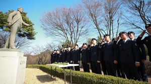 [NSP PHOTO]대구가톨릭대, 안중근 의사 순국 109주기 추모식 가져