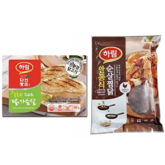NSP통신-자연실록 촉촉한 수비드 닭가슴살, 안동식 순살찜닭 (하림 제공)