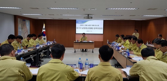 NSP통신-농협중앙회 강원도 산불 대책회의 현장 사진 (농협)