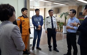 [NSP PHOTO]청도소방서, 청도군민건강증진센터 지도점검