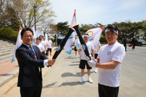 [NSP PHOTO]경주 토함산, 경북도민체육대회 성화 채화