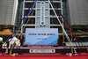 [NSP PHOTO]포스코건설, 여의도 318m 파크원 거대 골조 공개…상량식 개최