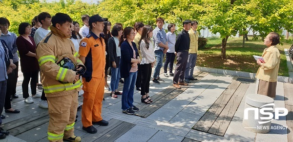 NSP통신-경산시보건소가 산소방서 중앙119안전센터와 연계해, 인명과 재산을 보호할 수 있는 능력을 배양하기 위해 실시됐다. (경산시)