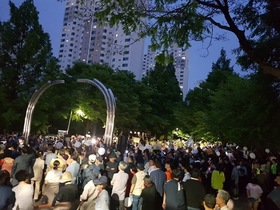 [NSP PHOTO][3보] 3기 신도시 철회 촛불집회, 1시간만에 5천명 초과