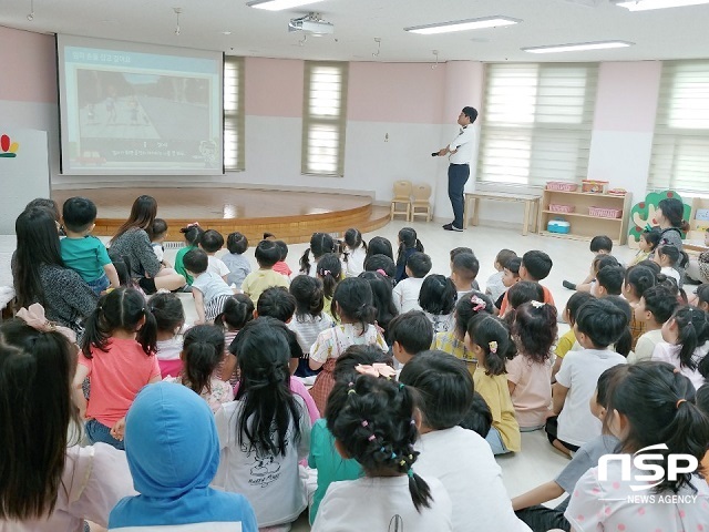 [NSP PHOTO]군산서, 찾아가는 어린이 교통안전교육 실시