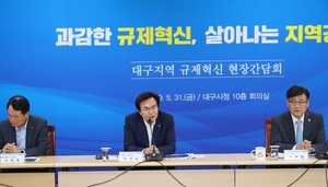 [NSP PHOTO]국무조정실 민관합동규제개선추진단, 대구지역 기업들 현장애로사항 청취