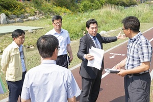 [NSP PHOTO]김상돈 의왕시장, 주민참여예산 신청사업 현장점검