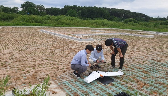 NSP통신-▲홍성군이 지적재조사사업지구를 대상으로 드론항공영상을 촬영했다. (홍성군)