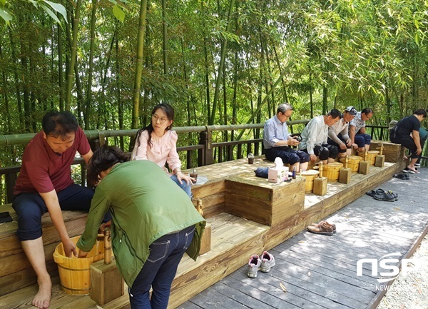 NSP통신-담양군 죽녹원 내 족욕체험장. (담양군)