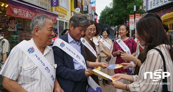 NSP통신-대구문화관광해설사회와 경북문화관광해설사회의 2020 대구·경북 관광의 해의 성공적 추진과 지역관광 활성화를 위해 거리홍보. (대구시)