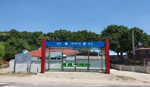 [NSP PHOTO]청양군, 버스승강장 시설물보수·환경정비