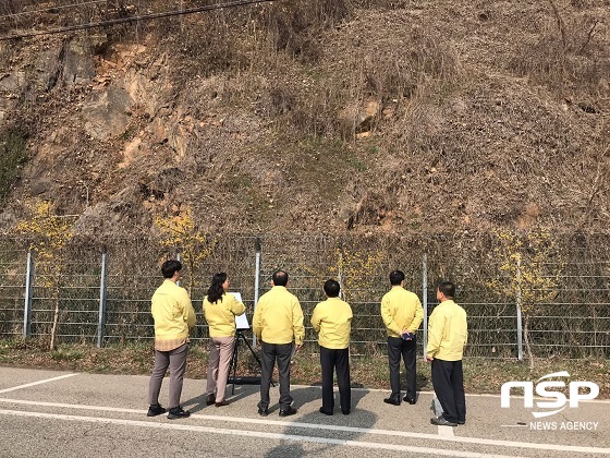 [NSP PHOTO]무주군, 집중호우 대비 급경사지 안전검검 실시