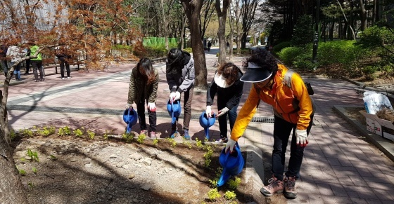 NSP통신-성남시 공공근로 중 지역 환경정비사업 분야 참여자 활동 모습. (성남시)