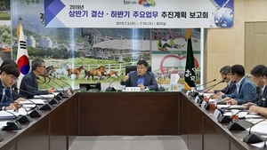 [NSP PHOTO]장수군, 상반기 결산·하반기 주요업무 보고회 개최
