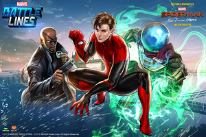 [NSP PHOTO]마블 배틀라인 마블 영화 스파이더맨 파 프롬 홈 캐릭터 카드 추가