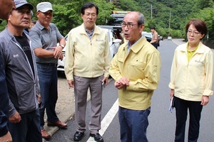 [NSP PHOTO]이만희 의원, 청도군 태풍 다나스 피해 현장 점검 나서