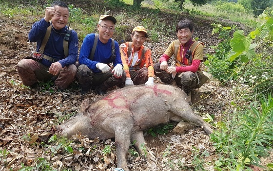 NSP통신-▲아산시가 지난 4월부터 유해야생동물 포획활동을 적극 벌이고 있다. (아산시)