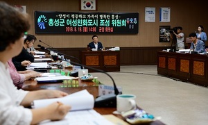 [NSP PHOTO]홍성군, 여성친화도시 조성 위원회 개최