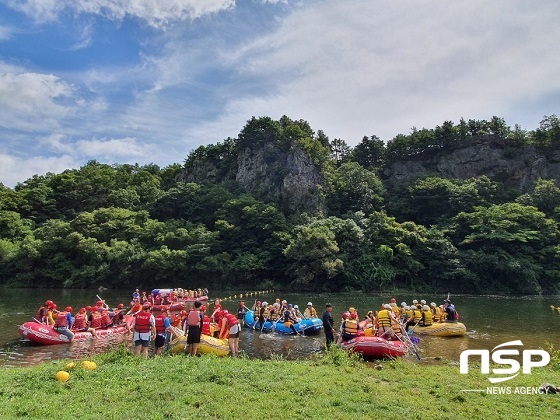 [NSP PHOTO]무주군, 소년소녀 가정 무료래프팅 체험 실시