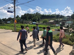 [NSP PHOTO]광주 광산구, 왕동저수지 붕괴 대비 주민 대피훈련 실시