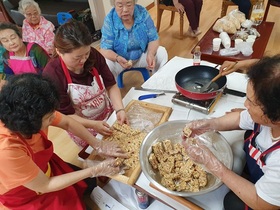 [NSP PHOTO]광주 광산구보건소, 건강아파트서 요리교실 운영