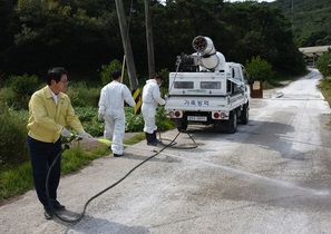 [NSP PHOTO]농협광주본부, 아프리카돼지열병  차단방역 총력