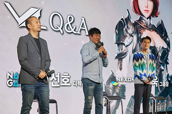 NSP통신-왼쪽부터 넷게임즈 손면석 PD, 이선호 디렉터, 넥슨 IP4그룹 최성욱 그룹장. (넥슨)
