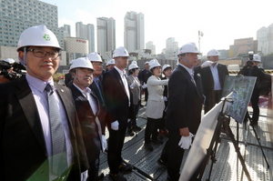 [NSP PHOTO]송한준 경기도의원, 광교신청사 건립 현장 방문