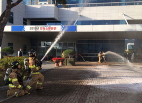 [NSP PHOTO]대구경북병무청, 2019 합동소방훈련 실시