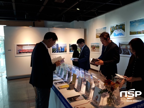NSP통신-전남교육청의 2019 전남통일희망열차학교 성과전시회. (전남교육청)