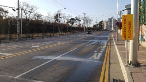 NSP통신-▲아산시가 강설에 대비해 도로 자동염수분사장치를 확대 설치한다. (아산시)