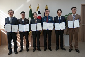 [NSP PHOTO]군산경찰, 지역 5개 대학과 범죄예방 업무 협약