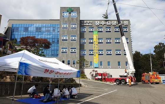 NSP통신-▲홍성군이 2019 재난대응 안전한국훈련 현장훈련을 실시했다. (홍성군)