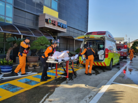 [NSP PHOTO]경주시, 2019 안전한국훈련 화재취약 다중이용시설 훈련 실시