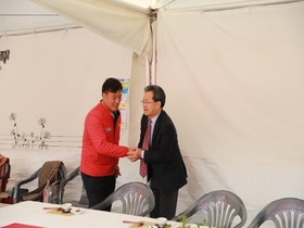 [NSP PHOTO]영양군, 청송사과축제 방문으로 하나가 되다