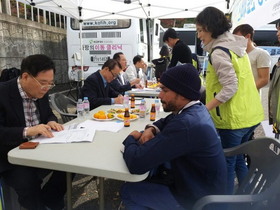 [NSP PHOTO]여수시, 외국인근로자 찾아가는 이동차량 진료