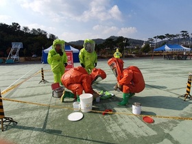 [NSP PHOTO]나주시, 나주경찰서 등 유관기관 합동 생물테러 대비 모의훈련 실시