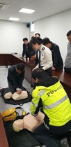 [NSP PHOTO]담양소방서, 고속도로순찰대 찾아가는 소방안전교육 실시