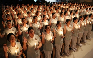 [NSP PHOTO]영진전문대 간호학과, 제33회 나이팅게일 선서식 가져