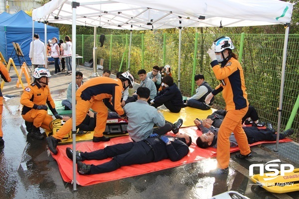 NSP통신-나주시가 지난 10월 실시한 2019년 재난대응 안전한국훈련. (나주시)