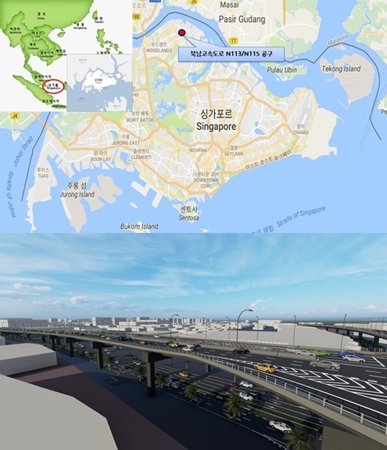 NSP통신-싱가포르 북남고속도로 (이미지=현대건설)